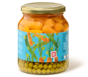 Picnic doperwten en worteltjes