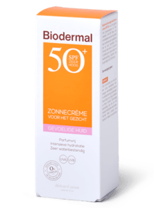 Biodermal gevoelige huid zonnecrème gezicht SPF50