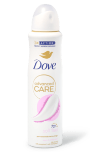 Dove deodorant spray soft feel