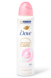 Dove deospray beauty finish
