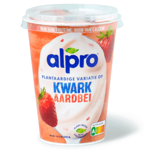 Alpro plantaardige variatie op kwark aardbei
