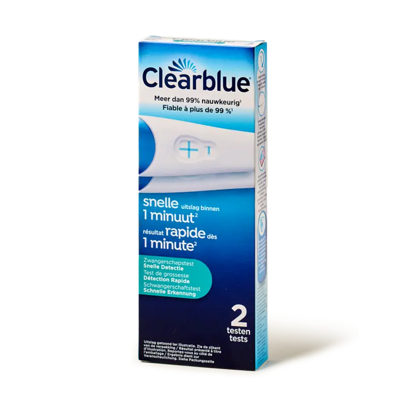 Clearblue zwangerschaptest snelle indicatie