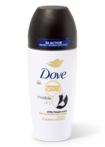 Dove deodorant roller invisible dry