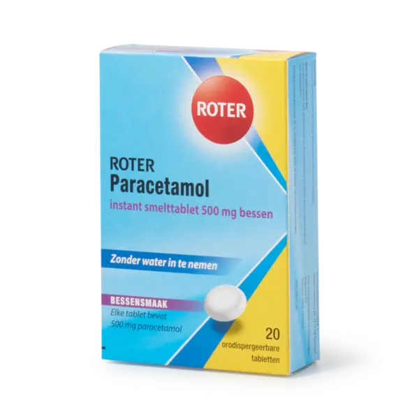 Roter paracetamol 500mg smelttabletten