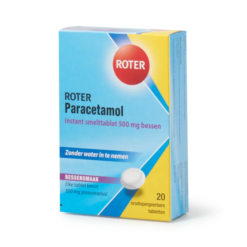 Roter paracetamol 500mg smelttabletten