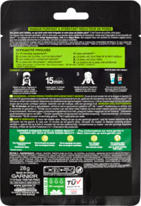Garnier pure charcoal tissue masker zwart