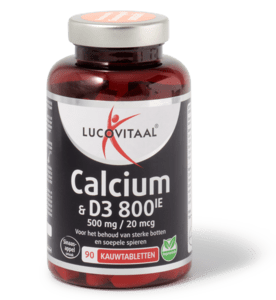 Lucovitaal calcium 500mg + D3 20mcg kauwtabletten