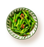 sperziebonen met knoflook