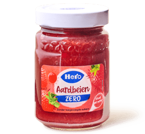Hero jam zero aardbeien