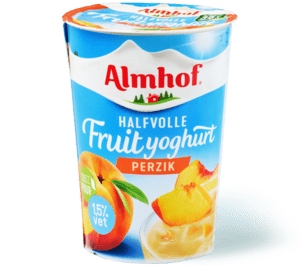 Almhof halfvolle yoghurt perzik