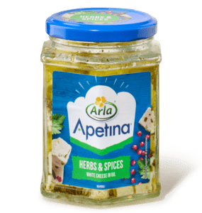 Arla Apetina witte kaasblokjes in olie met kruiden