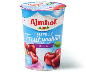 Almhof halfvolle fruityoghurt kers