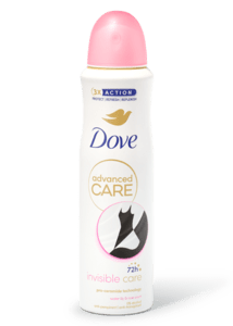 Dove deospray invisible care
