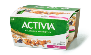 Activia yoghurt muesli