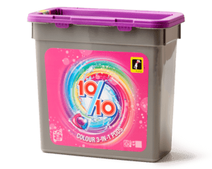 10/10 wasmiddel kleur 3-in-1 capsules