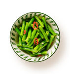 sperziebonen met knoflook