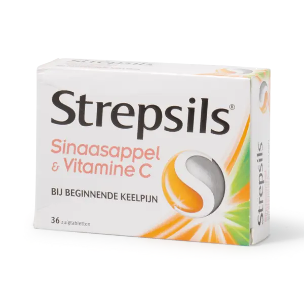 Strepsils sinaasappel & vitamine C zuigtabletten