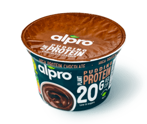 Alpro plantaardige protein pudding chocolate