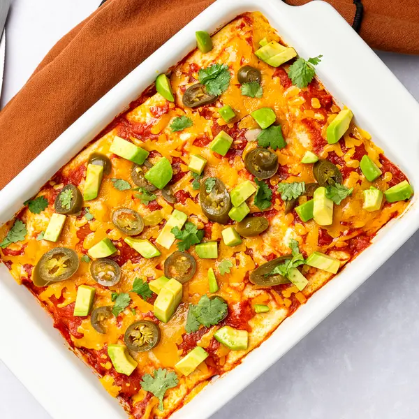 Enchilada's met avocadodip