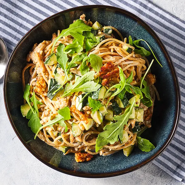 Spaghetti met kipgehakt en boursin