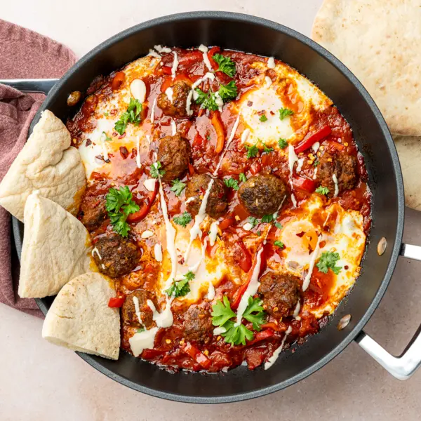 Shakshuka met gehaktballetjes