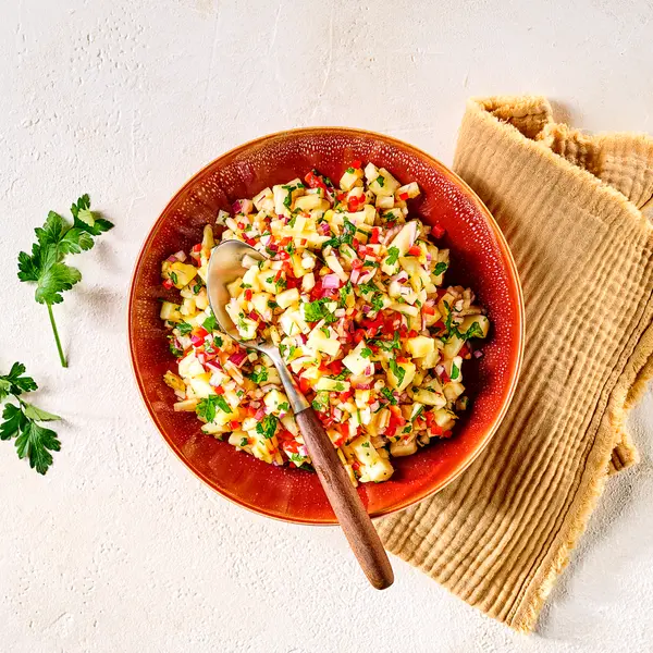 Milde ananassalsa