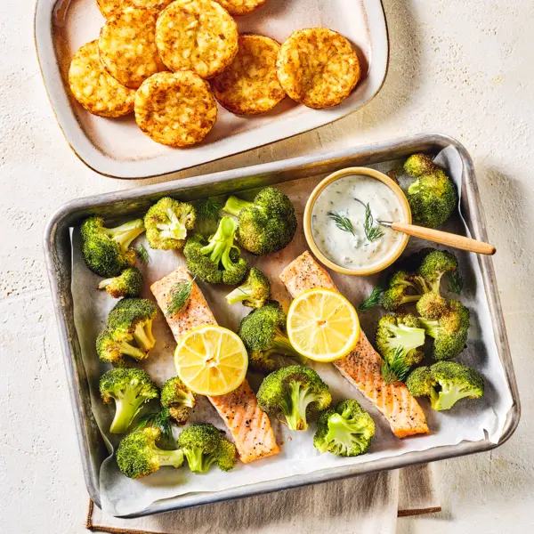 Rösti's met zalm en broccoli