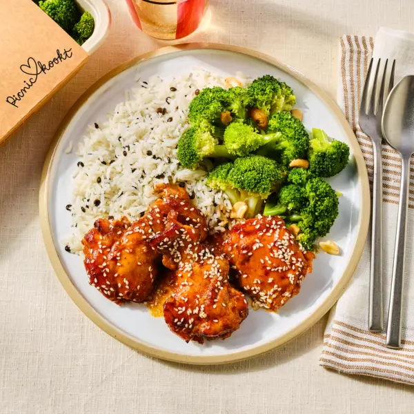 Teriyaki kip met broccoli