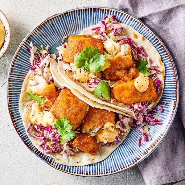 Kibbelingtaco's met koolsla