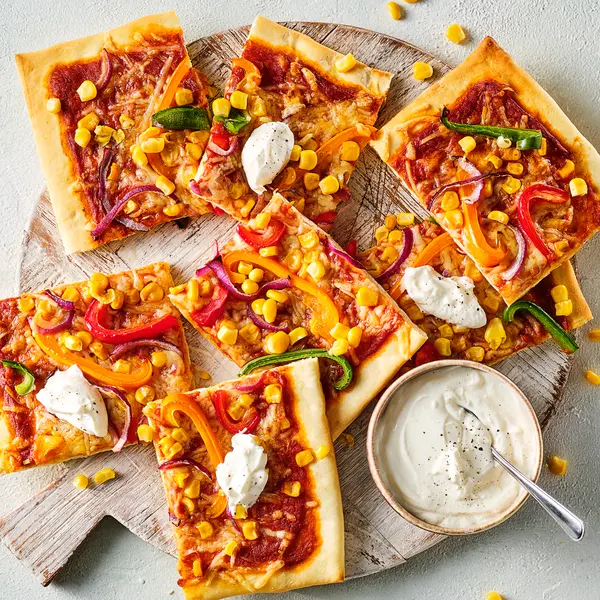 Mexicaanse plaatpizza