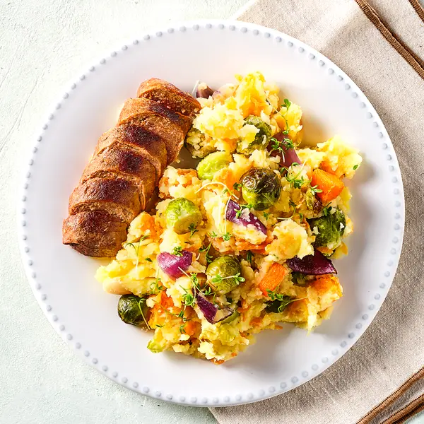 Ovengroentestamppot met rundervink