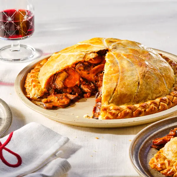 Pithivier met paddenstoelen-bourgignon