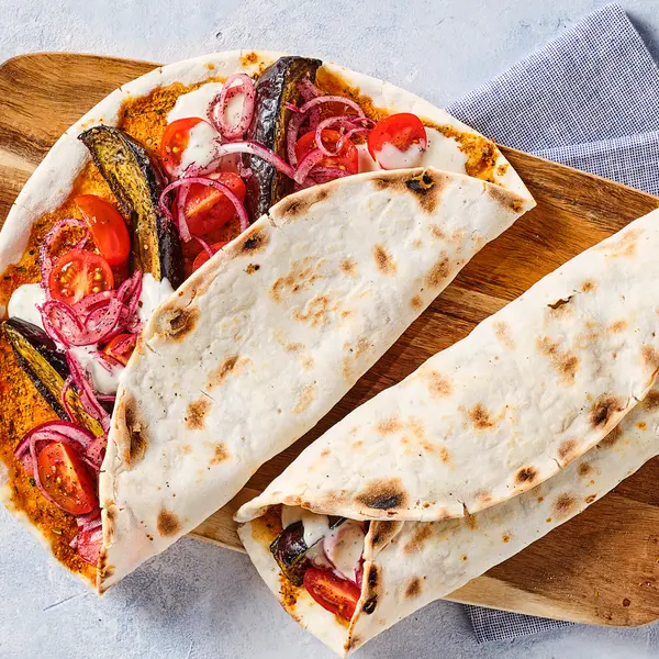 Turkse pizza met aubergine