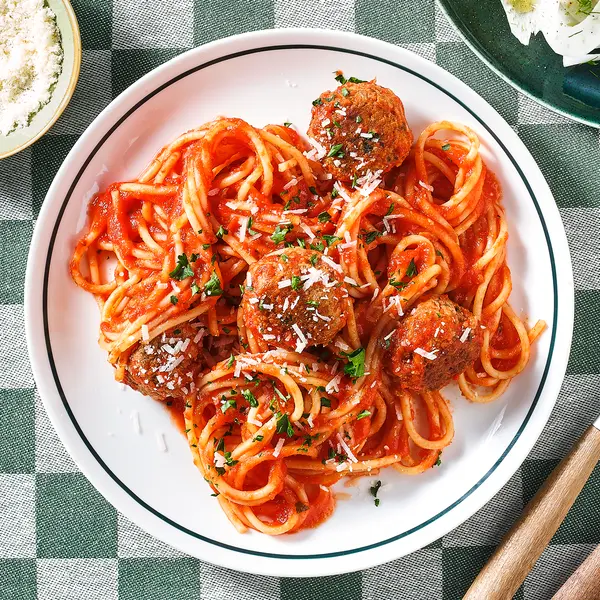Spaghetti met gehaktballetjes