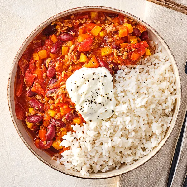 Chili con carne met rijst