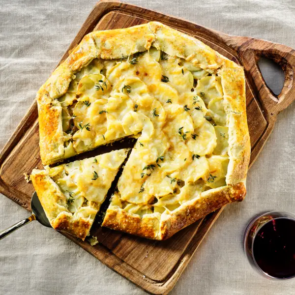 Aardappel-preigalette met gruyère