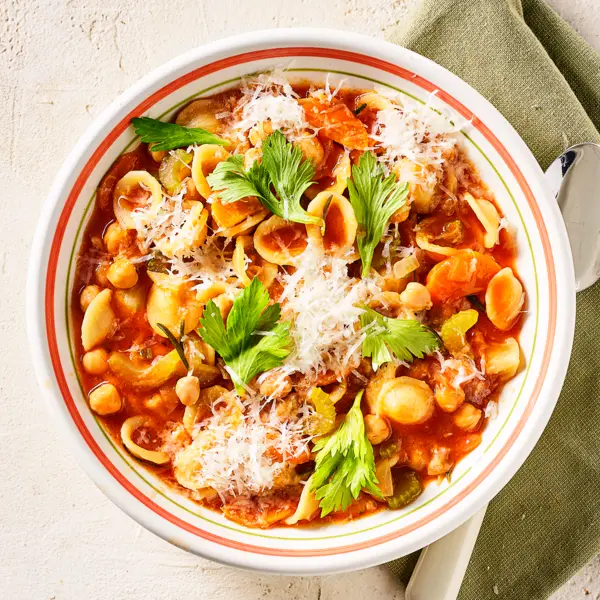 Snelle pasta e ceci