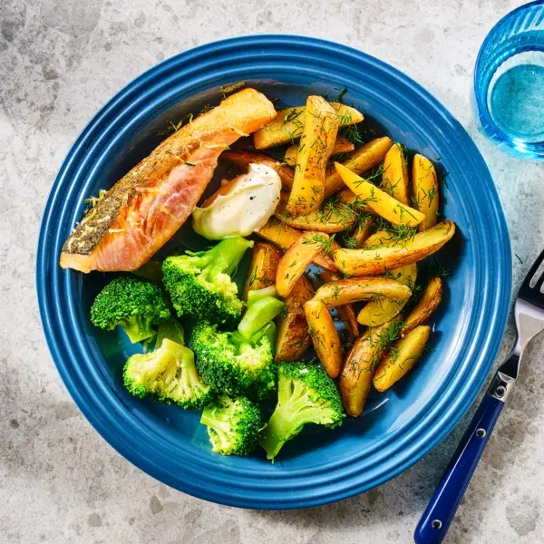 Zweedse stijl AVG met dille-aardappeltjes