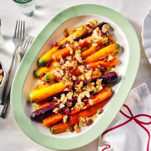 Geglaceerde regenboogwortels