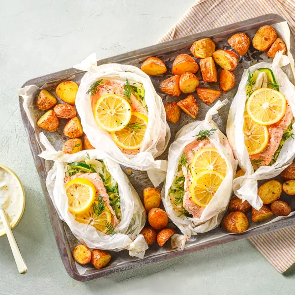 Zalm en papillote
