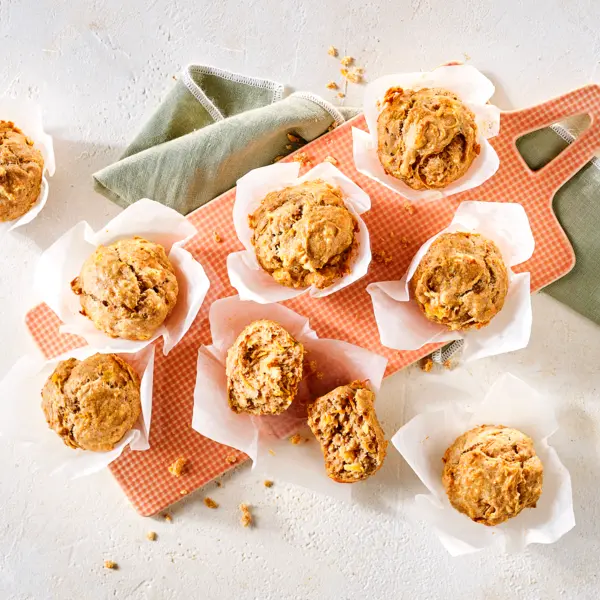 Carrot cake ontbijtmuffins
