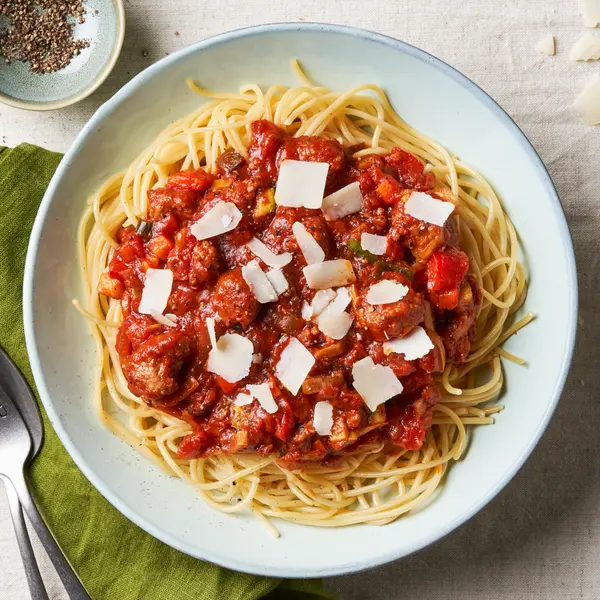Spaghetti bolognese met balsamico