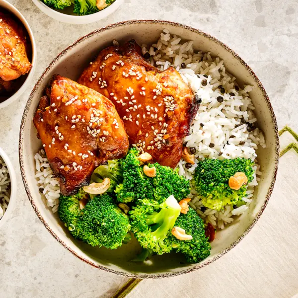 Teriyaki kip met broccoli
