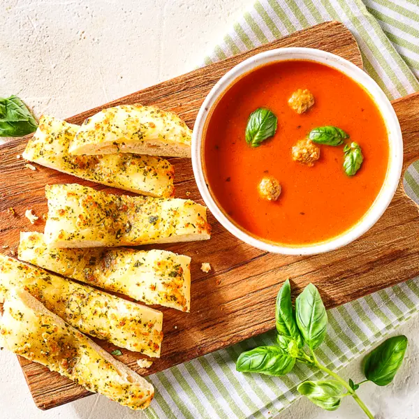 Tomatensoep met focaccia