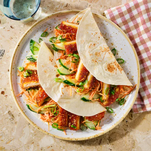 Sticky kipschnitzelwraps Koreaanse stijl
