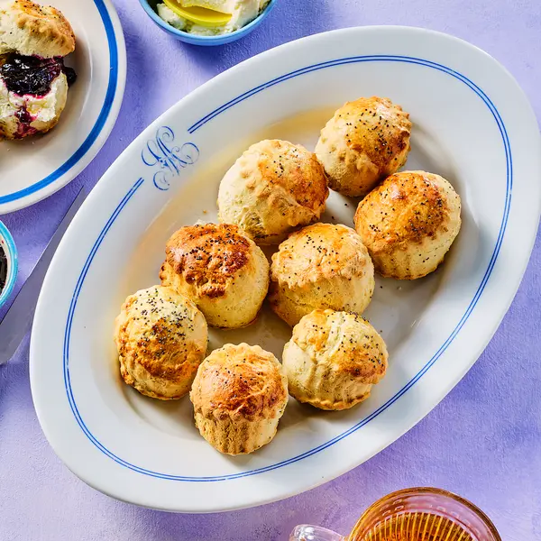 Citroen-maanzaad scones