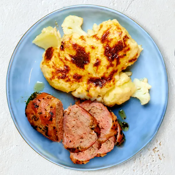 Slavinken met bloemkoolschotel