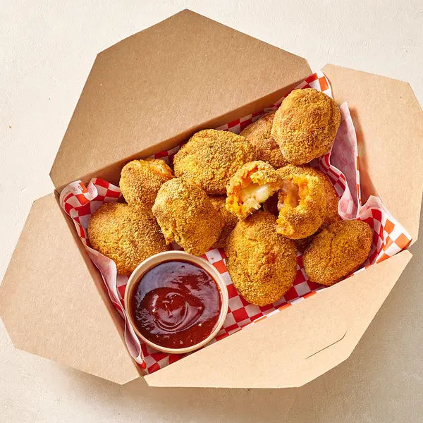 Wortel-kaasnuggets uit de airfryer