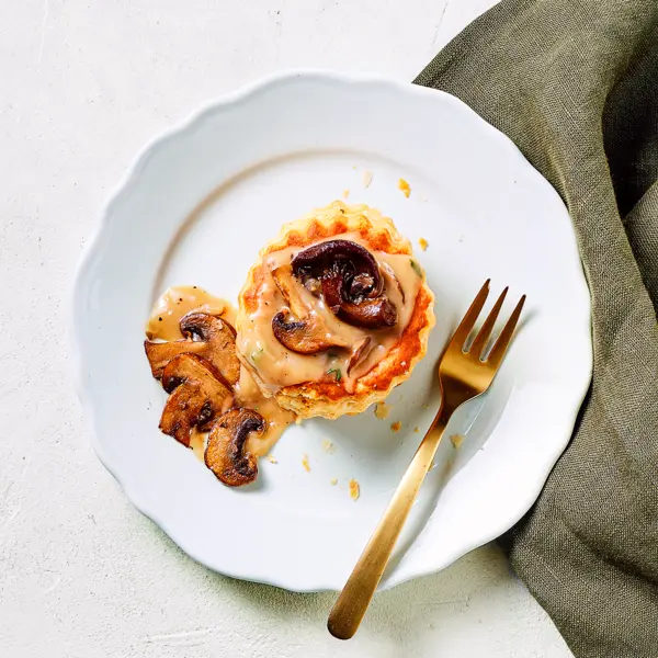 Pasteitjes met paddenstoelenragout