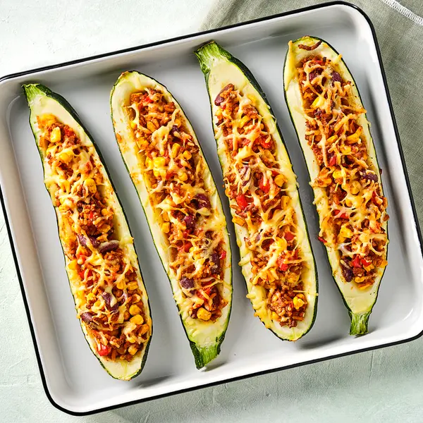 Mexicaanse gevulde courgette